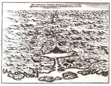 MERIAN,  MATTHÄUS: UMGEBUNG VON ŠIBENIK